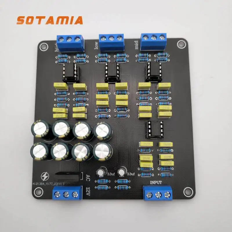 SOTAMIA Electronic Audio Divider DIY Speaker Power Amplifier Tweeter Midrange Bass Three Way Home Speaker High-end Divider
SOTAMIA Electronic Audio Divider DIY Speaker Power Amplifier Tweeter Midrange Bass Three Way Home Speaker High-end Divider