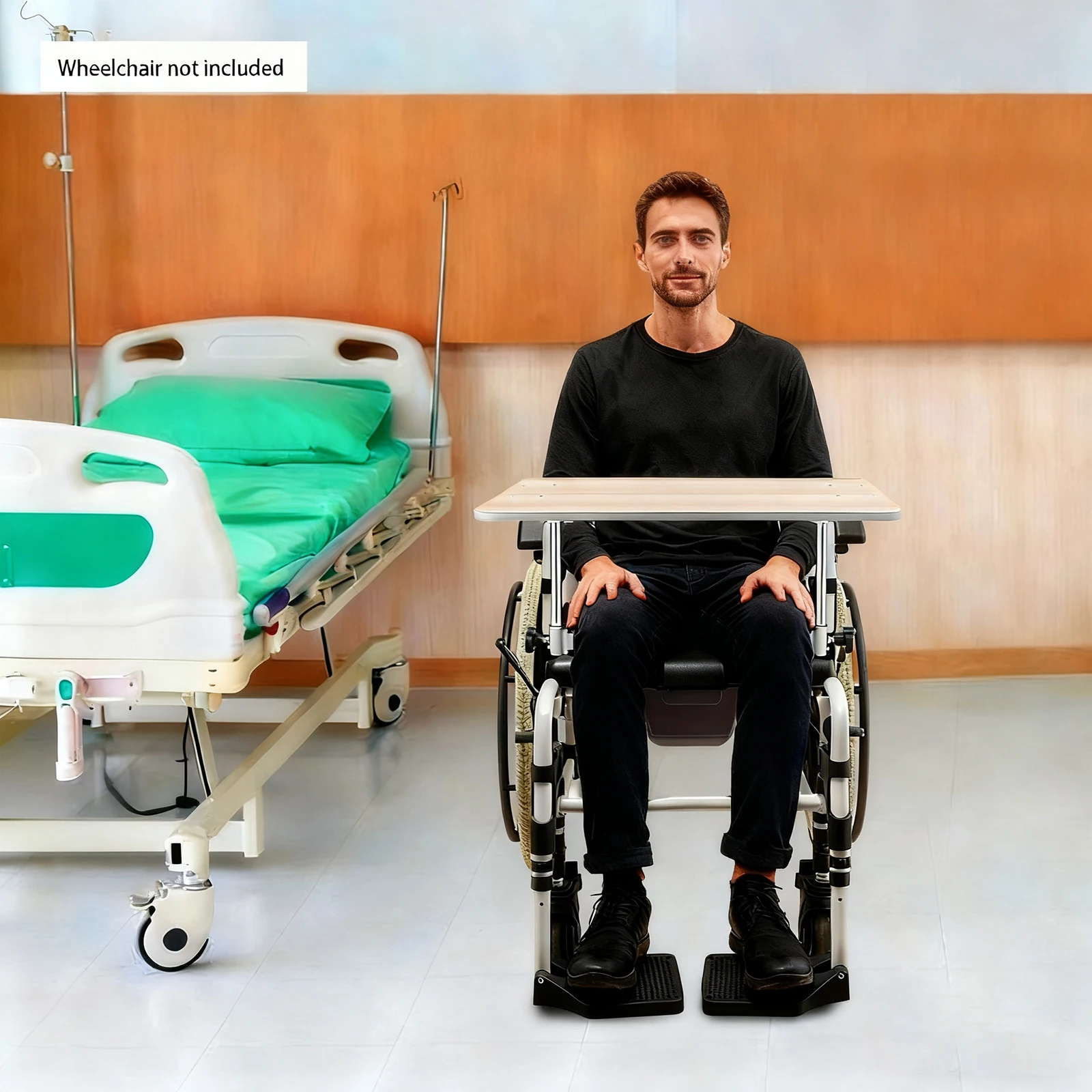 Portable Wooden Wheelchair Tray Table - Detachable & Sturdy, Fits Most Wheelchairs, 22.44x11.81 In, Lap Desk for Eating, Writing
Portable Wooden Wheelchair Tray Table - Detachable & Sturdy, Fits Most Wheelchairs, 22.44x11.81 In, Lap Desk for Eating, Writing
