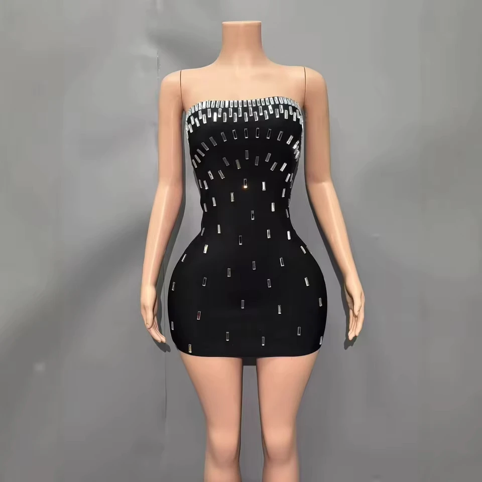 Glitter Crystals Satin Mini Cocktail Dress Trendy Beading Taffeta Short Evening Party Dress Sexy Sleeveless Homecoming Prom Gown
Glitter Crystals Satin Mini Cocktail Dress Trendy Beading Taffeta Short Evening Party Dress Sexy Sleeveless Homecoming Prom Gown