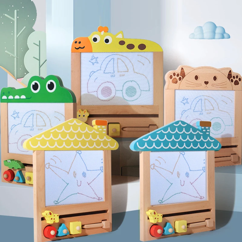 Wholesale 2023 Baby Montessori Drawing Board Toy Educational Erasing Wooden Magnetic Drawing Toy For Kids Early Education
Wholesale 2023 Baby Montessori Drawing Board Toy Educational Erasing Wooden Magnetic Drawing Toy For Kids Early Education