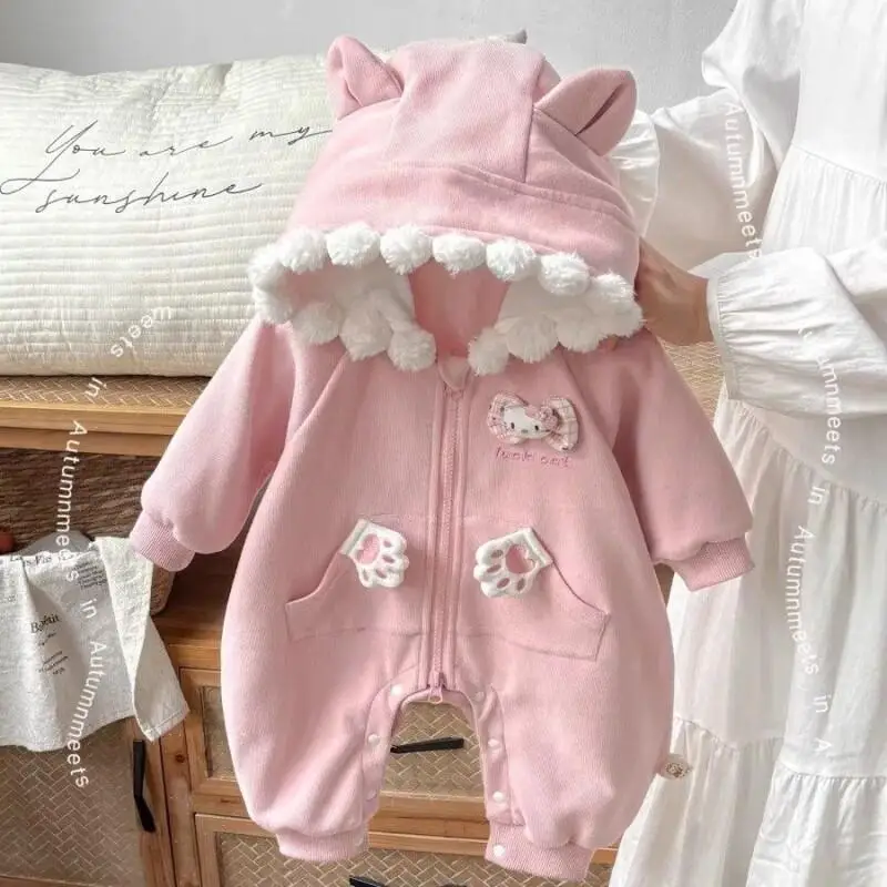 Детский комбинезон с капюшоном Sanrio Hello Kitty, верхняя одежда, хлопковая одежда для маленьких девочек, весенне-осенняя уличная одежда, боди в корейском стиле Kawaii
Детский комбинезон с капюшоном Sanrio Hello Kitty, верхняя одежда, хлопковая одежда для маленьких девочек, весенне-осенняя уличная одежда, боди в корейском стиле Kawaii