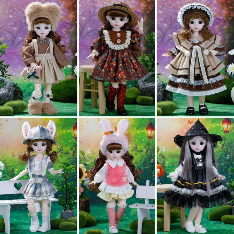 30cm Doll Clothes Fashion 1/6 BJD Doll Dressing Game DIY Changing Clothing Dress Up Costume Outfit Doll Accessories Girl Gift
30cm Doll Clothes Fashion 1/6 BJD Doll Dressing Game DIY Changing Clothing Dress Up Costume Outfit Doll Accessories Girl Gift