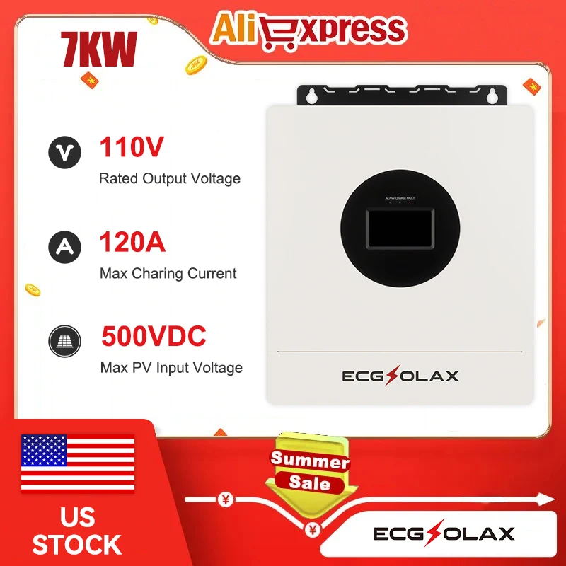 ECGSOLAX 7000 Вт 110 В гибридный солнечный инвертор 48 В 110 В автономный солнечный инвертор 110 В Максимум фотоэлектрический гибридный инвертор 500 В постоянного тока
ECGSOLAX 7000 Вт 110 В гибридный солнечный инвертор 48 В 110 В автономный солнечный инвертор 110 В Максимум фотоэлектрический гибридный инвертор 500 В постоянного тока