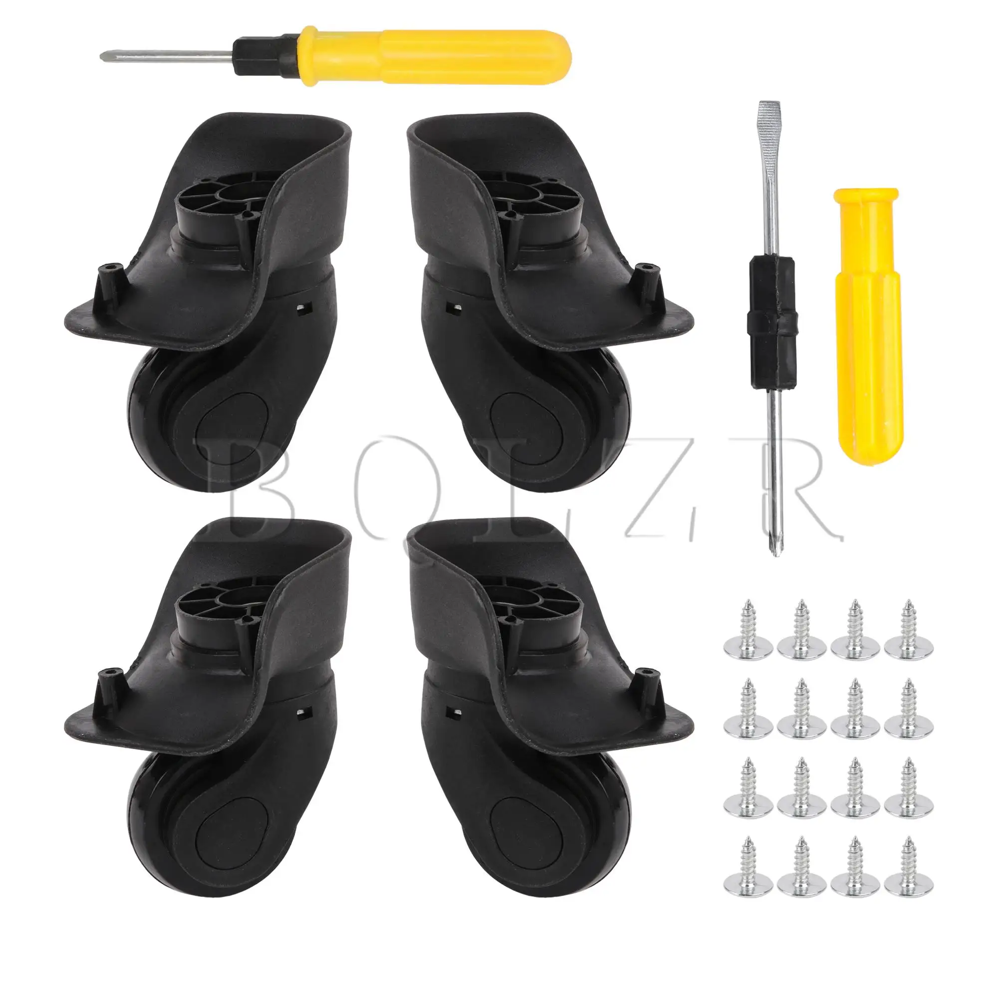BQLZR 4 Pcs Small 360 Degrees to Rotate Swivel Luggage Left & Right Wheel w/ Screws Parts
BQLZR 4 Pcs Small 360 Degrees to Rotate Swivel Luggage Left & Right Wheel w/ Screws Parts
