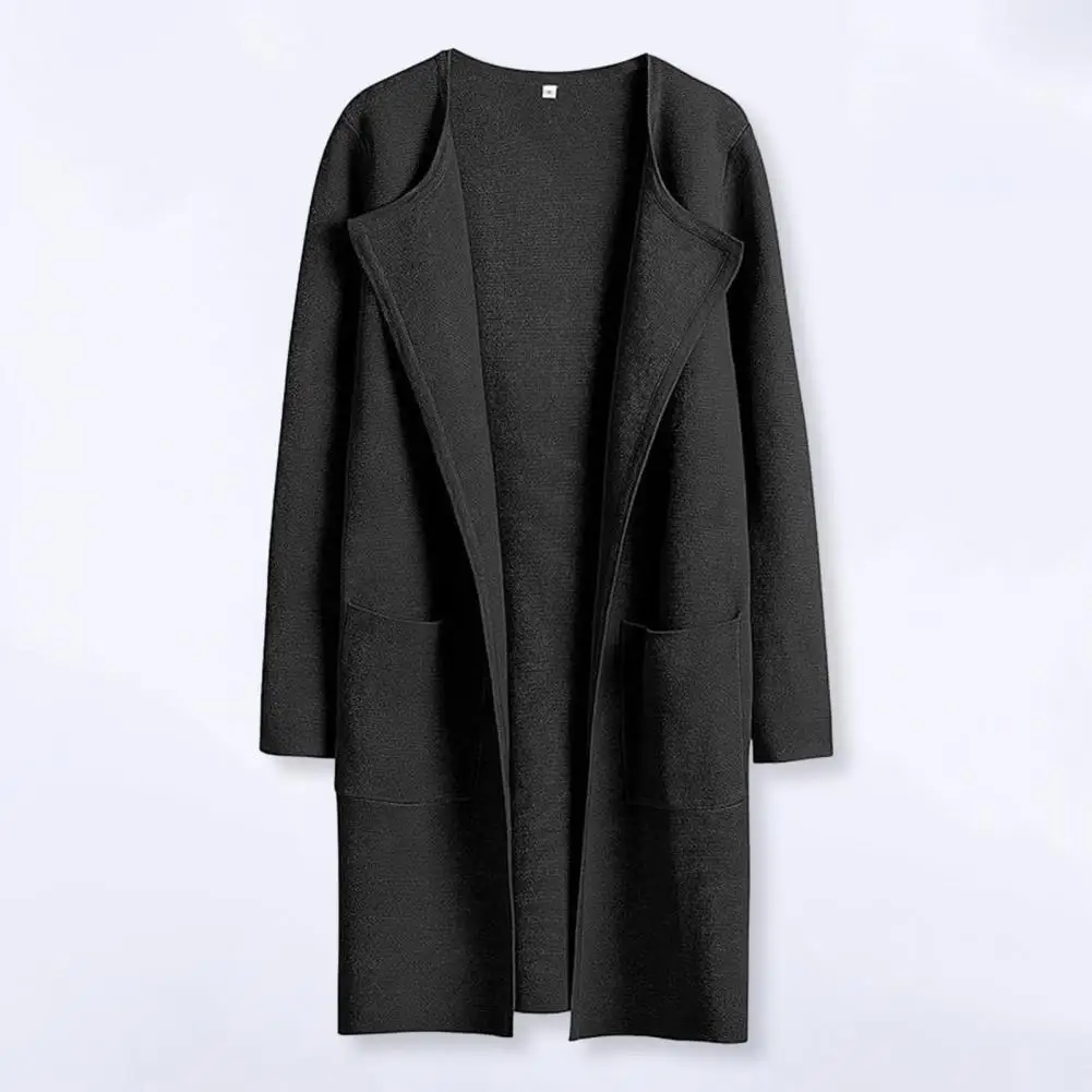 Loose Fit Women Coat Elegant Lapel Collar Women's Mid-length Coat Casual Loose Fit Warm Stylish Jacket for Autumn/winter Outwear
Loose Fit Women Coat Elegant Lapel Collar Women's Mid-length Coat Casual Loose Fit Warm Stylish Jacket for Autumn/winter Outwear
