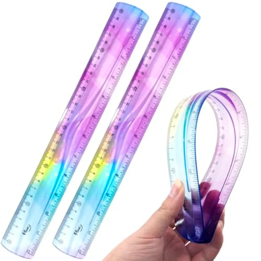 Flexible Ruler for Student School Classroom Office Supplies, Bendable Plastic Ruler in Soft Gradient Colour with Centimeters an
Flexible Ruler for Student School Classroom Office Supplies, Bendable Plastic Ruler in Soft Gradient Colour with Centimeters an