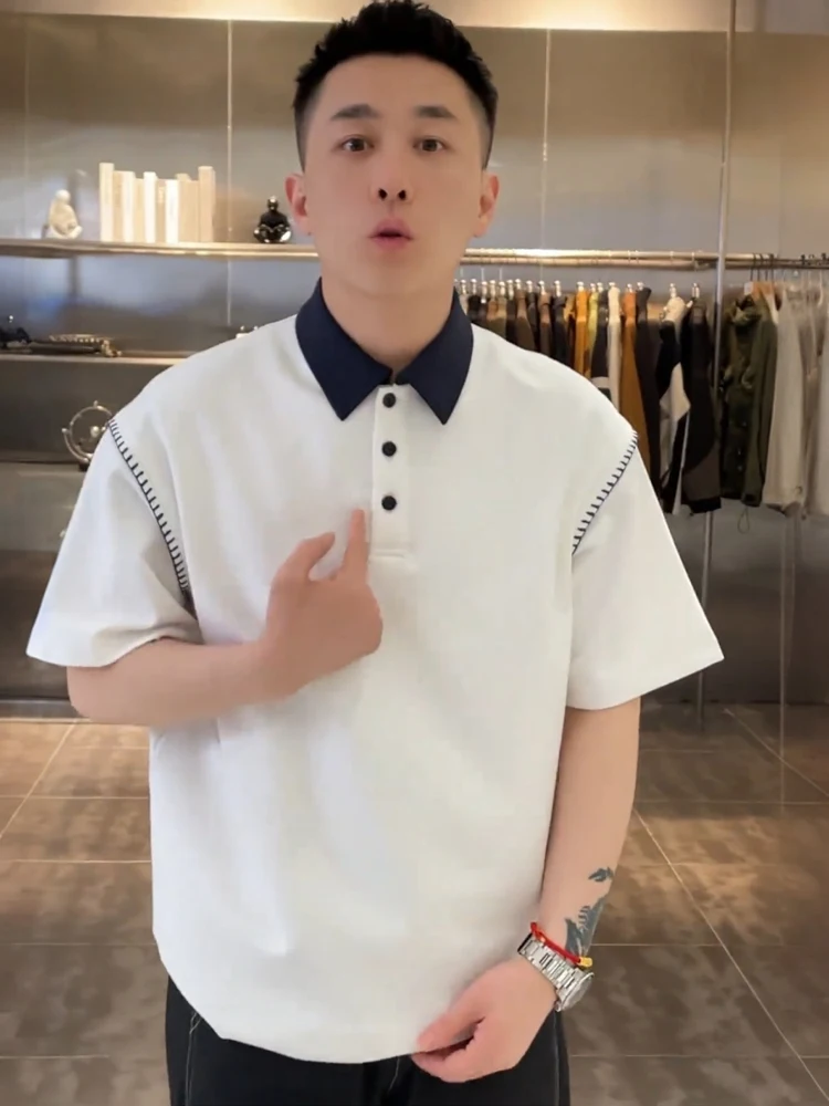 Summer New Simple irt ort Sve Men's Casual Versatile High End f Sve T-irt Cotton Blend Loose Fit Basic Sle
Summer New Simple irt ort Sve Men's Casual Versatile High End f Sve T-irt Cotton Blend Loose Fit Basic Sle