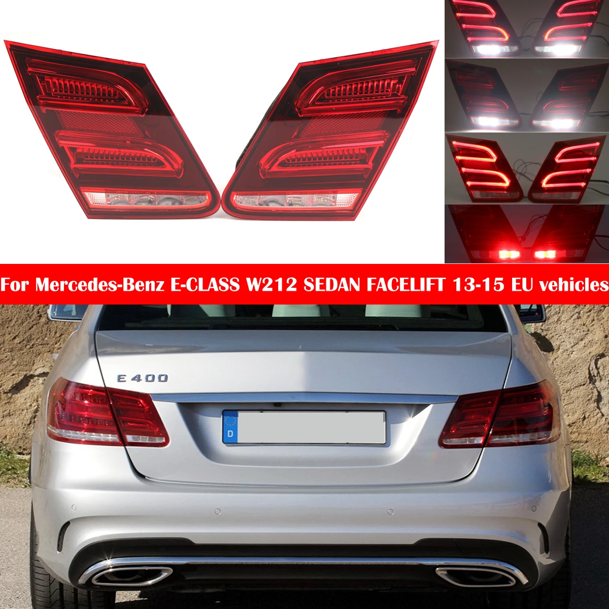 2129060303/2129060403 For Mercedes Benz E Class W212 14-16 EU Version Inner Tail Lamp Rear Brake Lamp Reverse Turn Signal Light
2129060303/2129060403 For Mercedes Benz E Class W212 14-16 EU Version Inner Tail Lamp Rear Brake Lamp Reverse Turn Signal Light