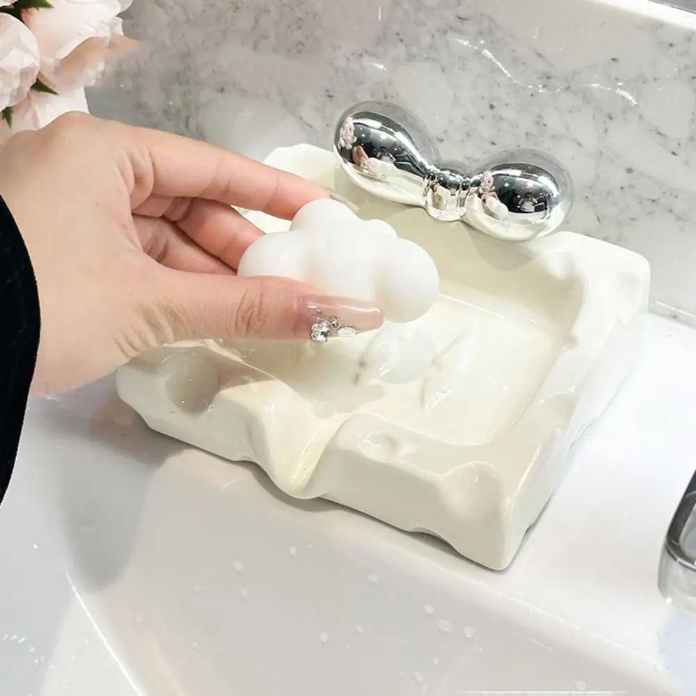 Cute Ceramic Cheese Soap Box Exquisite Decorative Bowknot Storage Rack Household Desktop Ornament Shower
Cute Ceramic Cheese Soap Box Exquisite Decorative Bowknot Storage Rack Household Desktop Ornament Shower