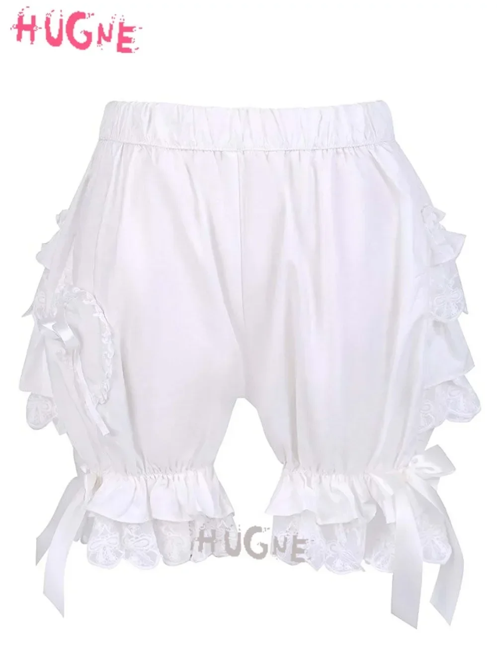 White Sweet Loilita Bloomers Knickers Lace Trim Shorts Heart Shape Pocket Bow Ribbon Cotton Elastic kawaii
White Sweet Loilita Bloomers Knickers Lace Trim Shorts Heart Shape Pocket Bow Ribbon Cotton Elastic kawaii