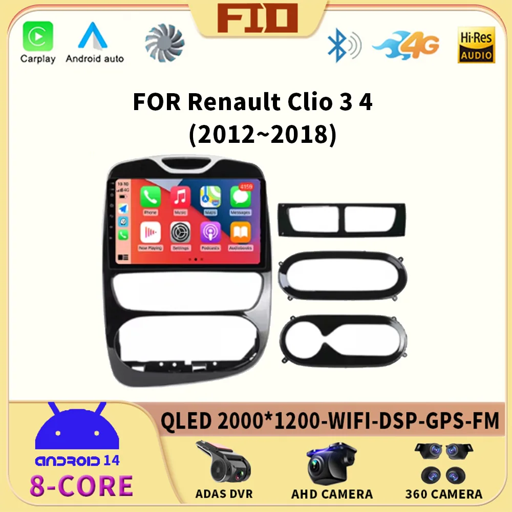 Android Auto Carplay Car Radio Video For Renault Clio 3 4 2012 - 2015 2016 - 2018 Multimedia Video Radio Player Stereo Tools Fan
Android Auto Carplay Car Radio Video For Renault Clio 3 4 2012 - 2015 2016 - 2018 Multimedia Video Radio Player Stereo Tools Fan