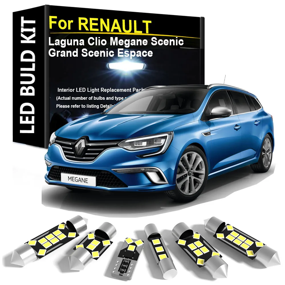 Внутренний светодиодный светильник автомобиля для RENAULT Laguna 2 3 Coupe Clio 4 Megane 1 2 3 4 CC Scenic 2 3 4 XMOD Grand Scenic 2 3 Espace 4 Canbus
Внутренний светодиодный светильник автомобиля для RENAULT Laguna 2 3 Coupe Clio 4 Megane 1 2 3 4 CC Scenic 2 3 4 XMOD Grand Scenic 2 3 Espace 4 Canbus