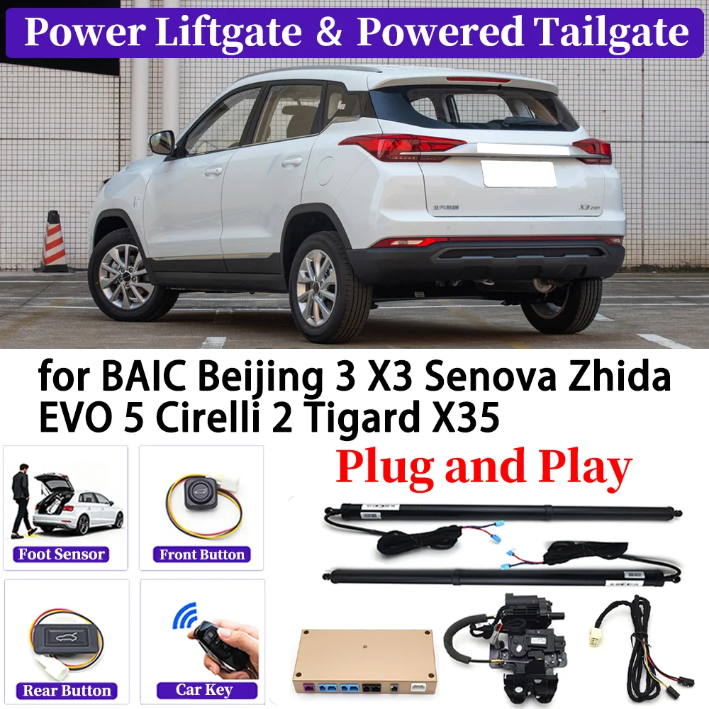 for BAIC Beijing 3 X3 Senova Zhida EVO 5 Cirelli 2 Tigard X35 Car Automatic Power Liftgate Kit Smart Auto Electric Tailgate
for BAIC Beijing 3 X3 Senova Zhida EVO 5 Cirelli 2 Tigard X35 Car Automatic Power Liftgate Kit Smart Auto Electric Tailgate