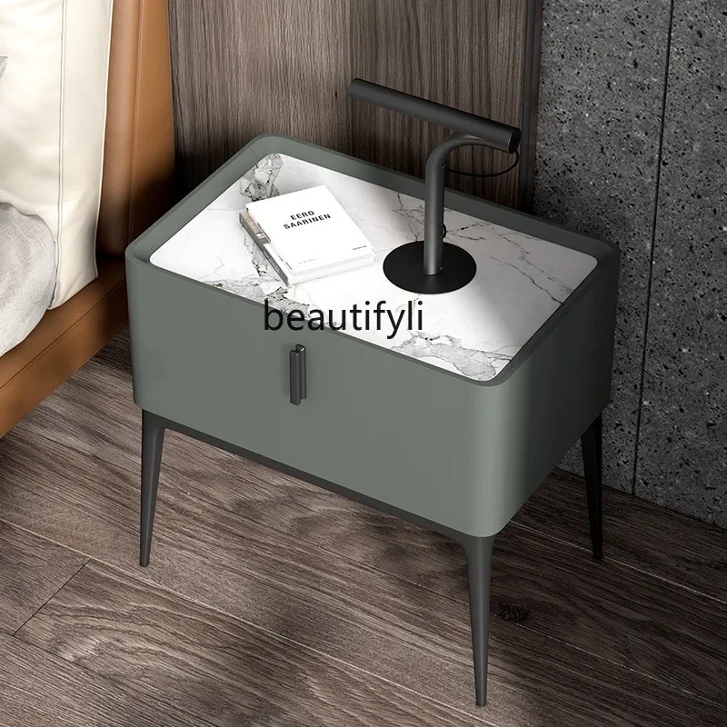 x11Italian simple rock slab bedside table leather solid wood bedside cabinet modern light luxury bedroom, side few ins wind
x11Italian simple rock slab bedside table leather solid wood bedside cabinet modern light luxury bedroom, side few ins wind