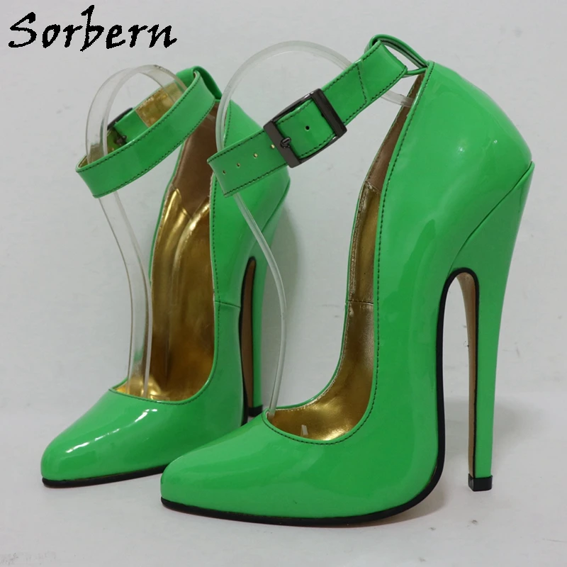 Sorbern Glossy Blue High Heel Women Pump Shoes Stilettos Wide Ankle Strap Pointed Toe Sissy Boy Fetish Arch Evening Footwear
Sorbern Glossy Blue High Heel Women Pump Shoes Stilettos Wide Ankle Strap Pointed Toe Sissy Boy Fetish Arch Evening Footwear