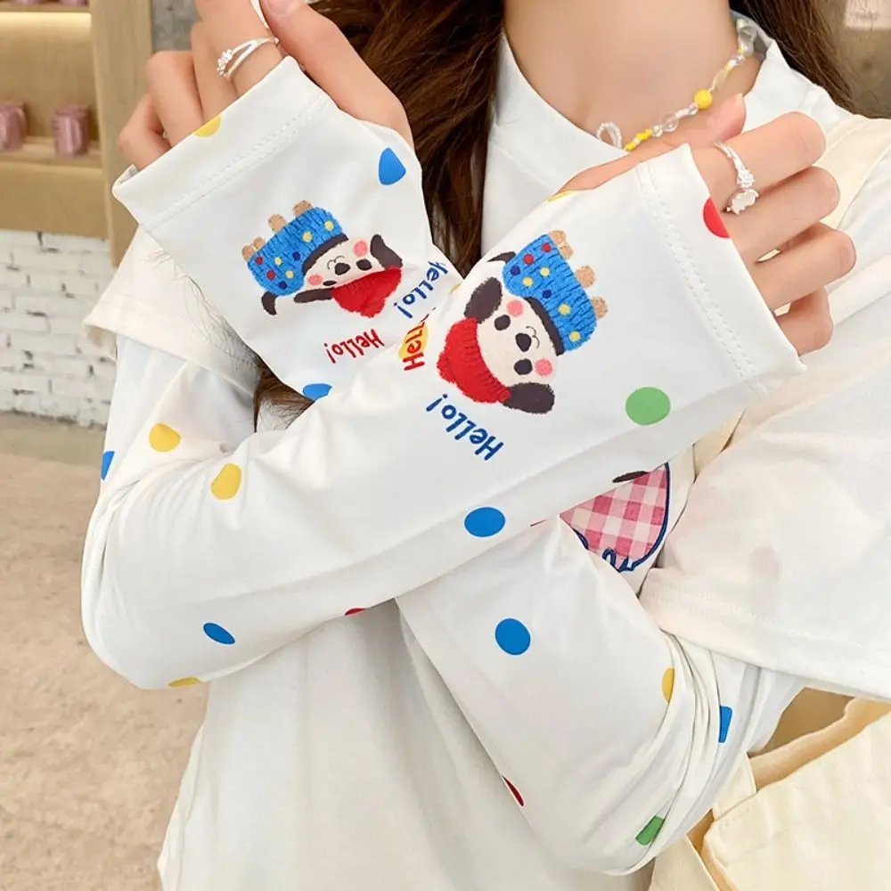 Anti-UV Cartoon Ice Silk Sleeves Cute UV Insulation Sunscreen Sleeve Sun Protection Long-sleeved Glove Cycling Gloves Outdoor
Anti-UV Cartoon Ice Silk Sleeves Cute UV Insulation Sunscreen Sleeve Sun Protection Long-sleeved Glove Cycling Gloves Outdoor