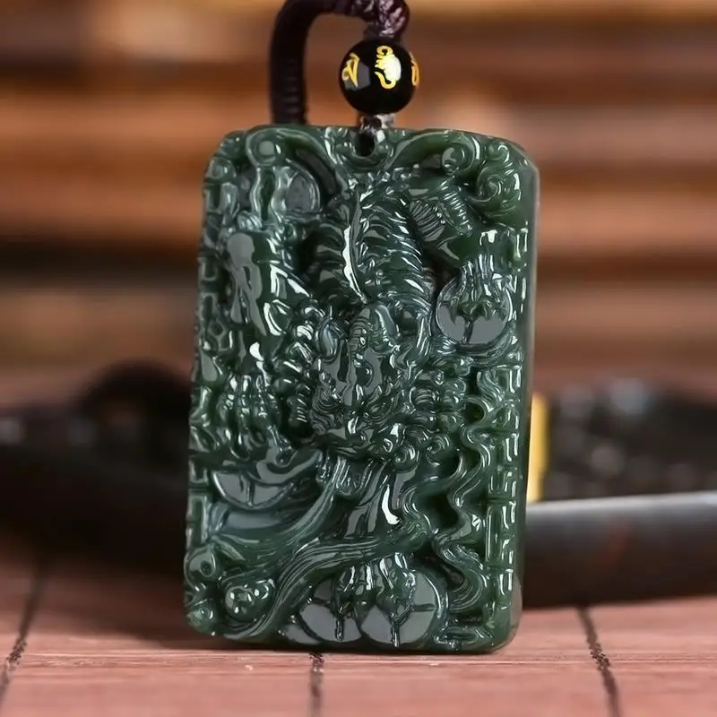 New Natural Hetian Qing-Jade Jade Square Wealth Attracting Branded Pendant Necklace Jewelry Exquisite Fine Jewellry
New Natural Hetian Qing-Jade Jade Square Wealth Attracting Branded Pendant Necklace Jewelry Exquisite Fine Jewellry