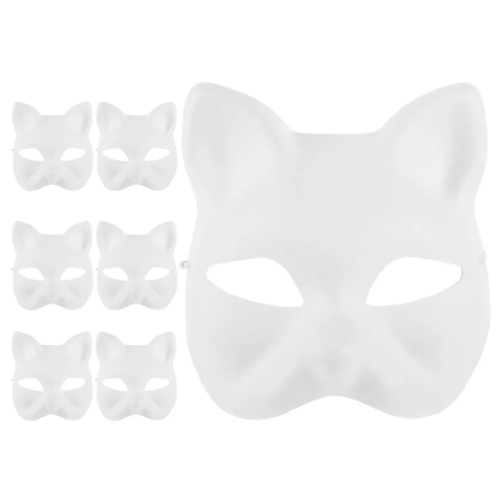 7pcs Masks Craft Blank White Paper DIY Unpainted Cat Animal Masquerade Party Favors Costume Prop Events Accessories
7pcs Masks Craft Blank White Paper DIY Unpainted Cat Animal Masquerade Party Favors Costume Prop Events Accessories