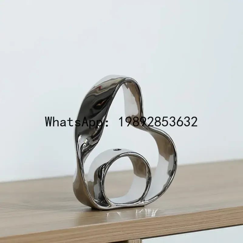 Creative Silver Ceramic Vase Ornament Living Room Flower Arrangement
Creative Silver Ceramic Vase Ornament Living Room Flower Arrangement