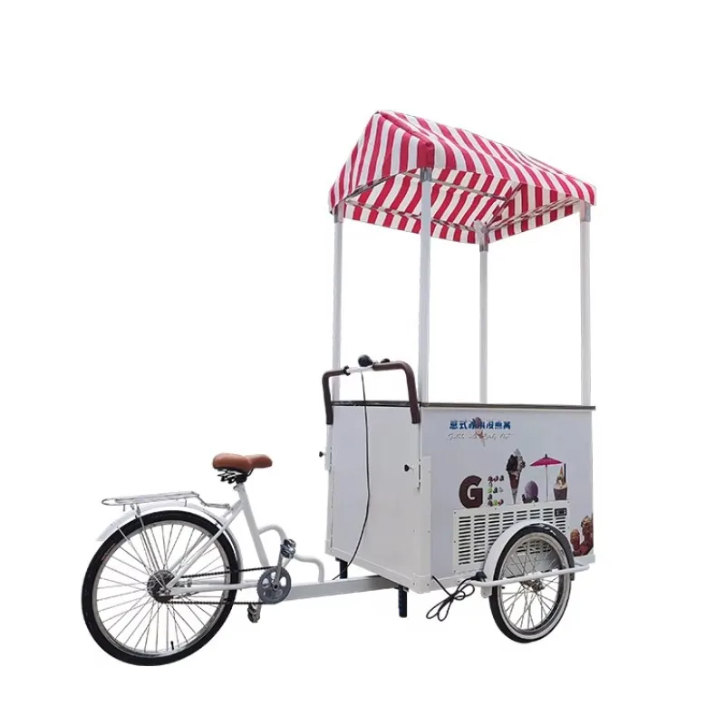 Electric Coffee Tricycle Ice Cream Food Cart Mobile Pancake Food Truck Manpower Ice Cream Tricycle
Electric Coffee Tricycle Ice Cream Food Cart Mobile Pancake Food Truck Manpower Ice Cream Tricycle