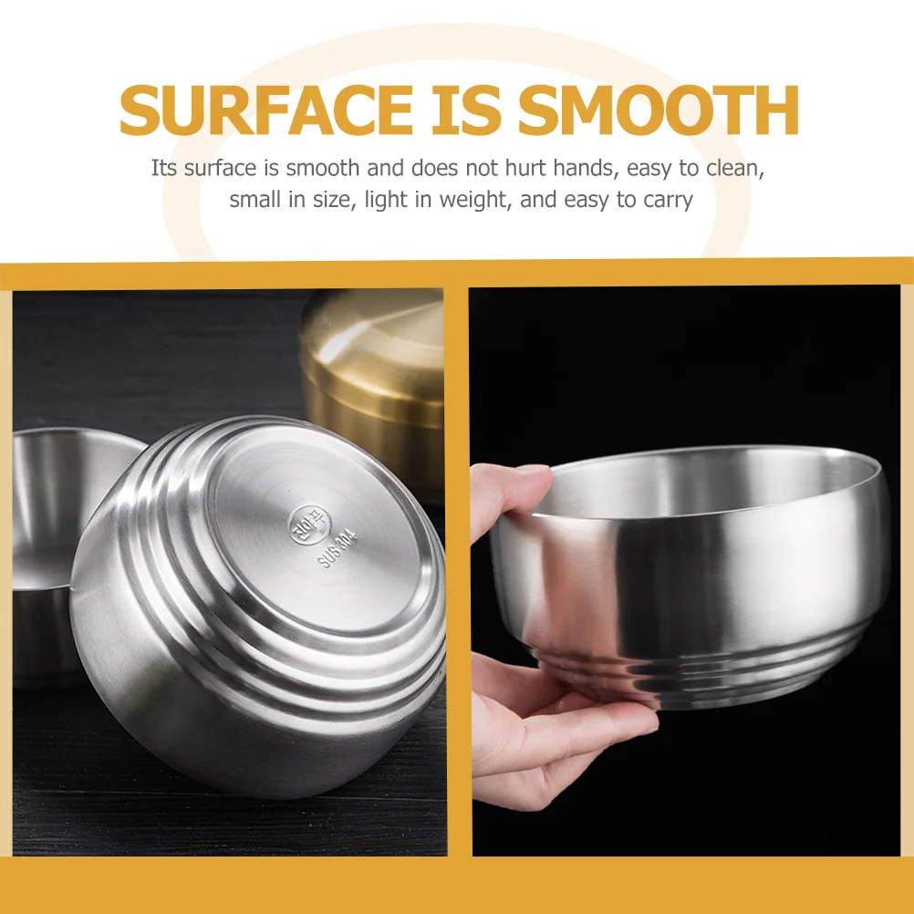 Stainless Steel Soup With Lid Compact Cubilose Heat Resistant Multi-Function Bowl For Home Kitchen Use Set Lightweight Easy
Stainless Steel Soup With Lid Compact Cubilose Heat Resistant Multi-Function Bowl For Home Kitchen Use Set Lightweight Easy