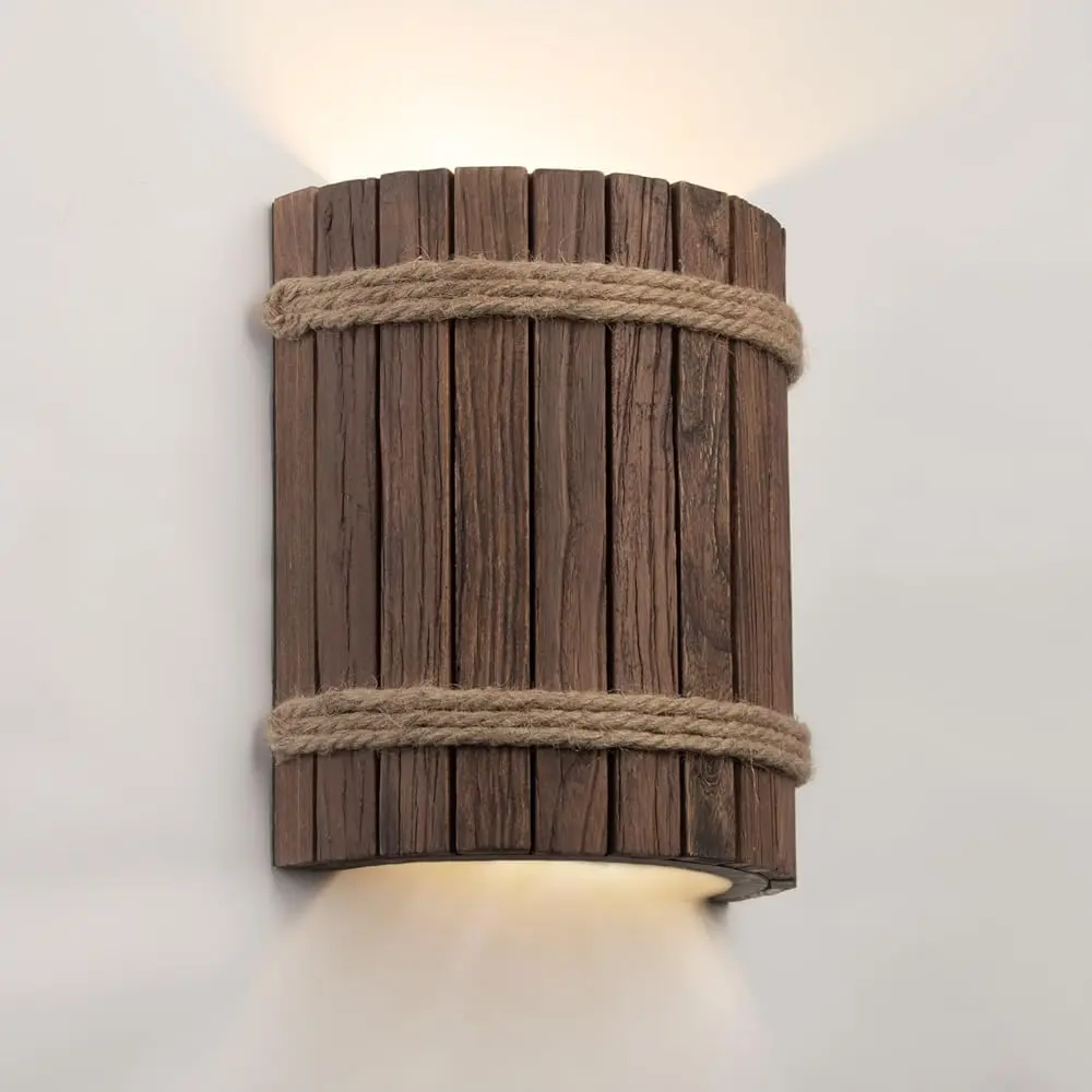 Farmhouse Wood Wall Sconce, Vintage Scones Lighting Indoor, Up Down Rustic Wall Sconce Hardwired, Art D Lamp For Living Room
Farmhouse Wood Wall Sconce, Vintage Scones Lighting Indoor, Up Down Rustic Wall Sconce Hardwired, Art D Lamp For Living Room