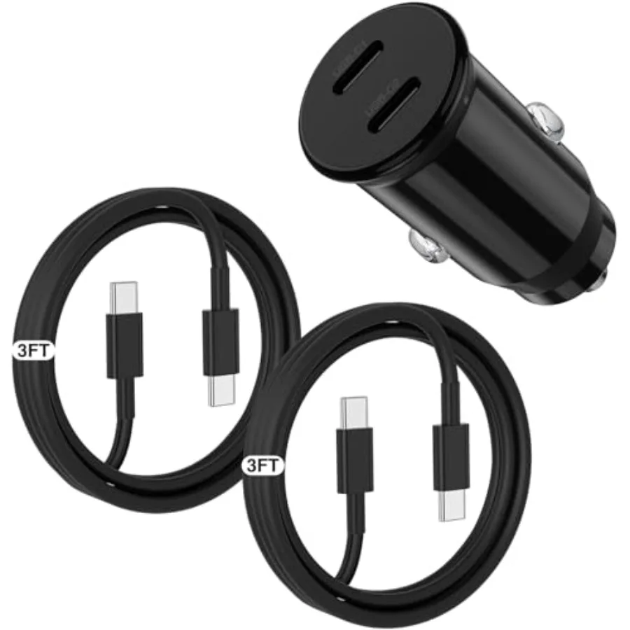 for iPhone 17 16 15 Car Charger Fast Charging, 40W Dual Port USB C Car Charger with 2Pack USB C Cable 3Feet, Type C Car Adapter
for iPhone 17 16 15 Car Charger Fast Charging, 40W Dual Port USB C Car Charger with 2Pack USB C Cable 3Feet, Type C Car Adapter