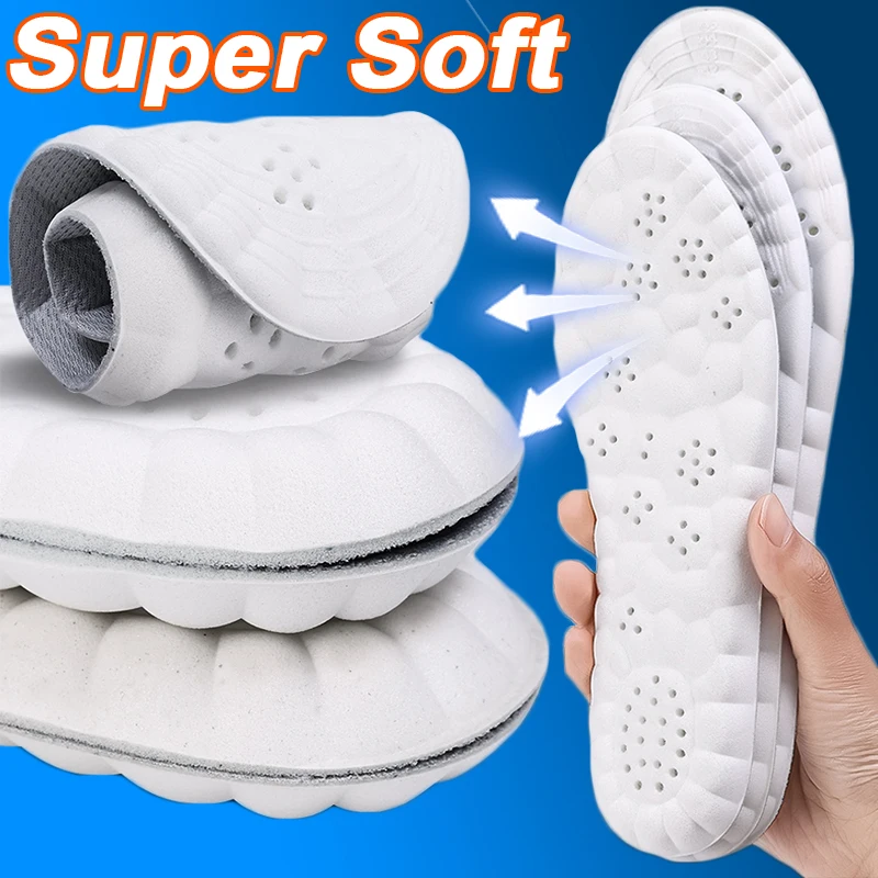 Super Soft Sports Insoles High Elastic Shoes Pads Breathable Deodorant Shock Absorption Cushion Arch Support Insole Men Women
Super Soft Sports Insoles High Elastic Shoes Pads Breathable Deodorant Shock Absorption Cushion Arch Support Insole Men Women