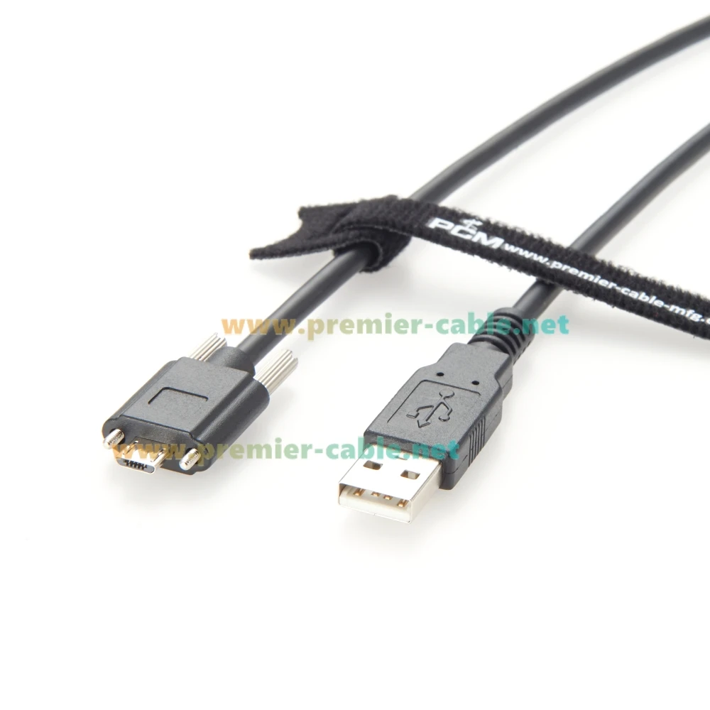 Panel Mount USB 2.0 A Male to Micro USB cable with Locking Screw usb Charging & Data Cord Cable for Industrial Camera Hard Disk
Panel Mount USB 2.0 A Male to Micro USB cable with Locking Screw usb Charging & Data Cord Cable for Industrial Camera Hard Disk