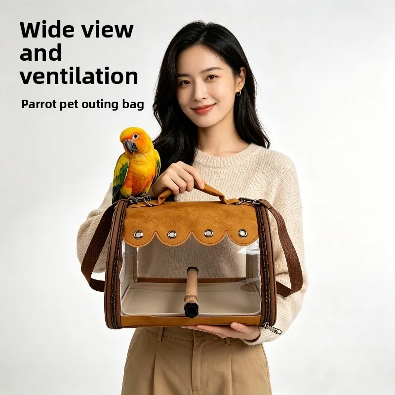 Portable Bird Travel Bag with Perch & Tray, Breathable Mesh Transparent Window Pet Carrier for Parrots Hamsters Small Pets
Portable Bird Travel Bag with Perch & Tray, Breathable Mesh Transparent Window Pet Carrier for Parrots Hamsters Small Pets