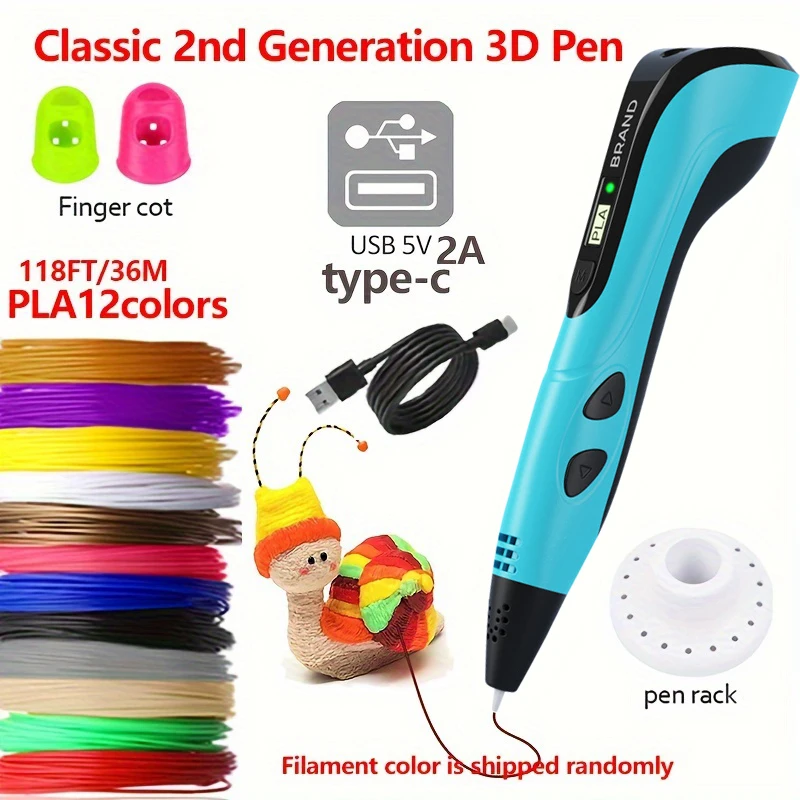 New Model 3D Printing Pen Set Safe Easy To Use Creative DIY Kids Toy Ideal Birthday New Year Gift For Children
New Model 3D Printing Pen Set Safe Easy To Use Creative DIY Kids Toy Ideal Birthday New Year Gift For Children
