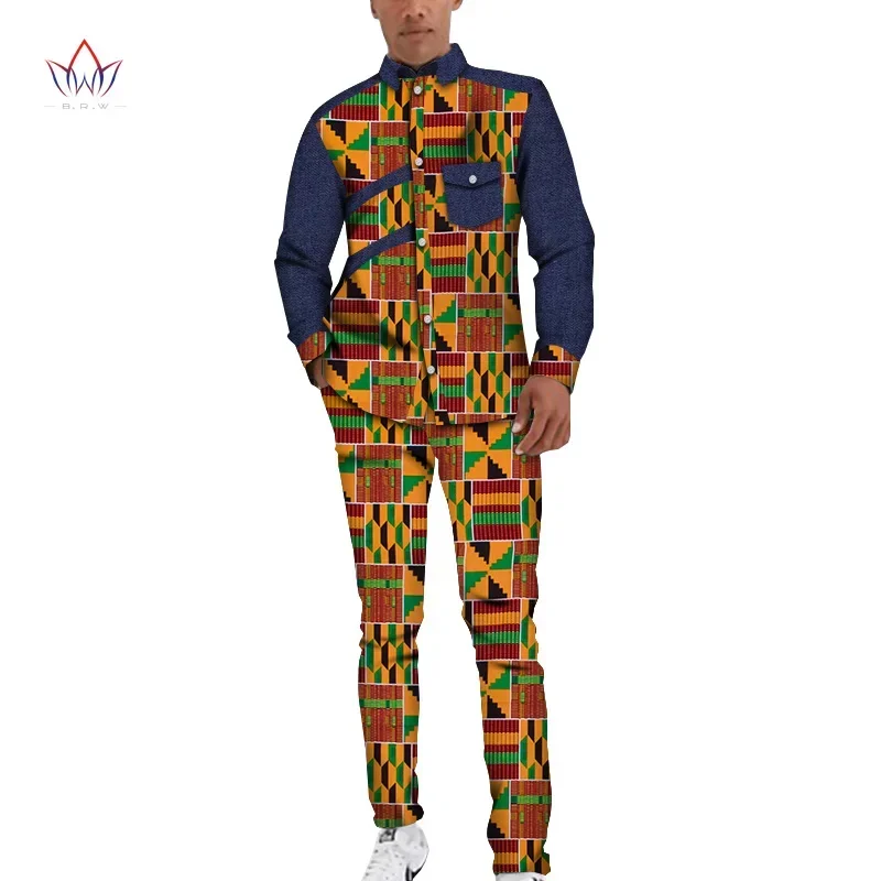 Bazin Riche Men 2 Pieces Pants Sets African Design Clothing African Clothes Casual Men Top Shirts and Pants Sets WYN1212
Bazin Riche Men 2 Pieces Pants Sets African Design Clothing African Clothes Casual Men Top Shirts and Pants Sets WYN1212