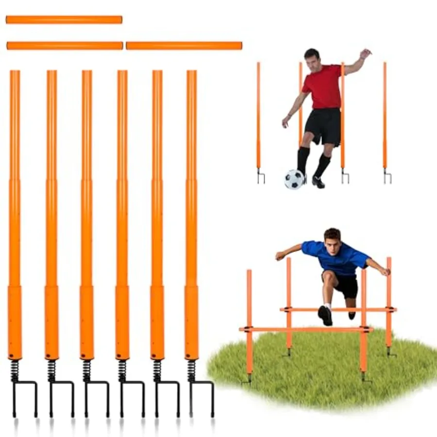 Telescopic Length Soccer Poles Fixed and Collapsible Options Agility Training Hurdles and Football Obstacle for Teenager Soccer
Telescopic Length Soccer Poles Fixed and Collapsible Options Agility Training Hurdles and Football Obstacle for Teenager Soccer