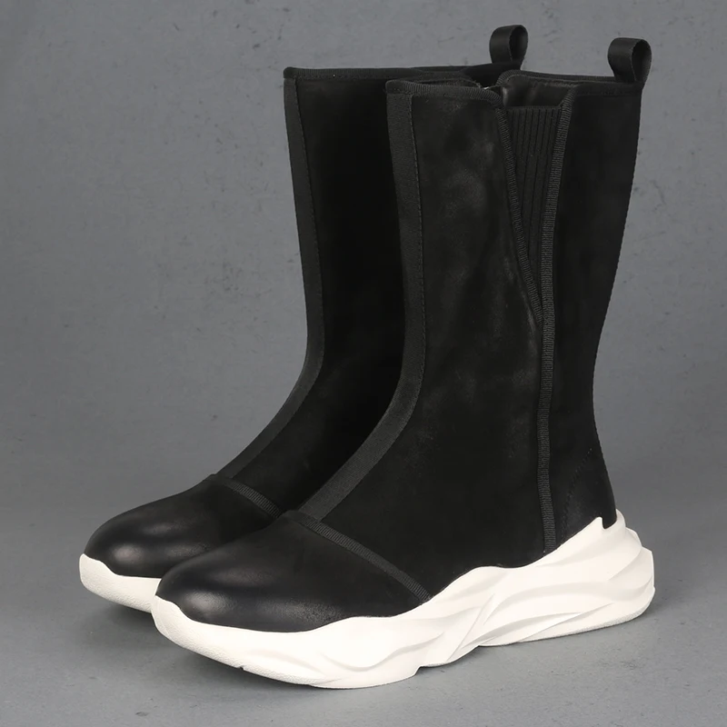 New Red Top Layer Cowhide Thick Sole Elevated Boots Trend Versatile Fashion Personality Daily Casual Knee Length Boots
New Red Top Layer Cowhide Thick Sole Elevated Boots Trend Versatile Fashion Personality Daily Casual Knee Length Boots
