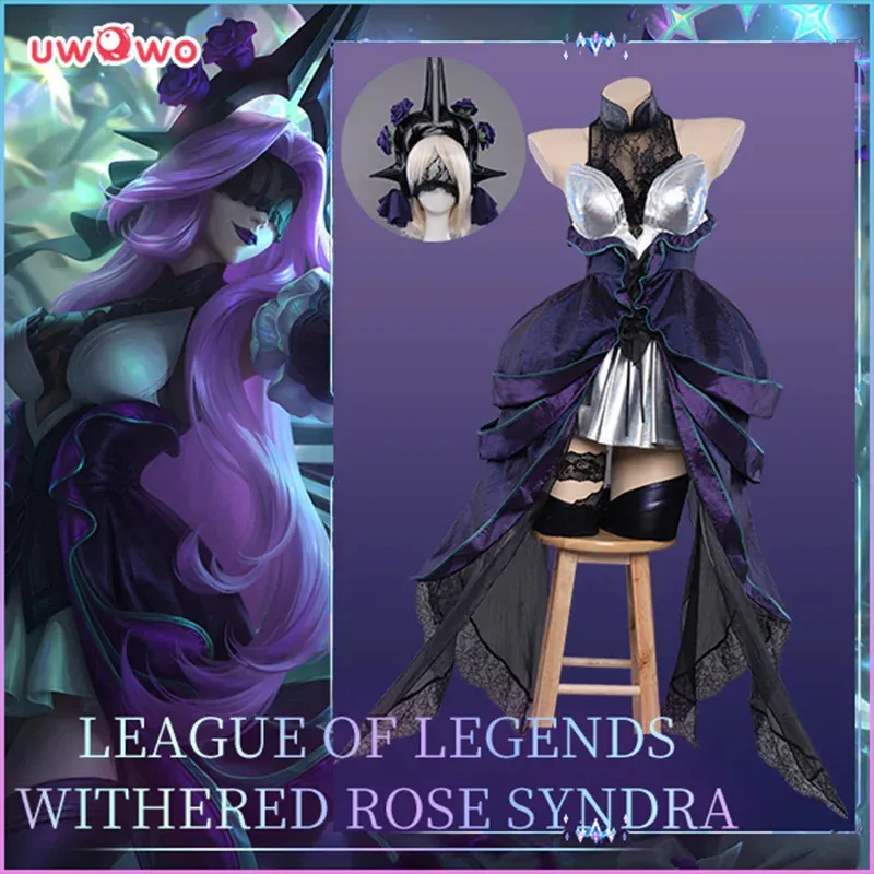 LAST BATCH UWOWO Syndra Cosplay with Headwear League of Legend: LOL Halloween Costume Withered Rose Full Gloves Socks Dress
LAST BATCH UWOWO Syndra Cosplay with Headwear League of Legend: LOL Halloween Costume Withered Rose Full Gloves Socks Dress