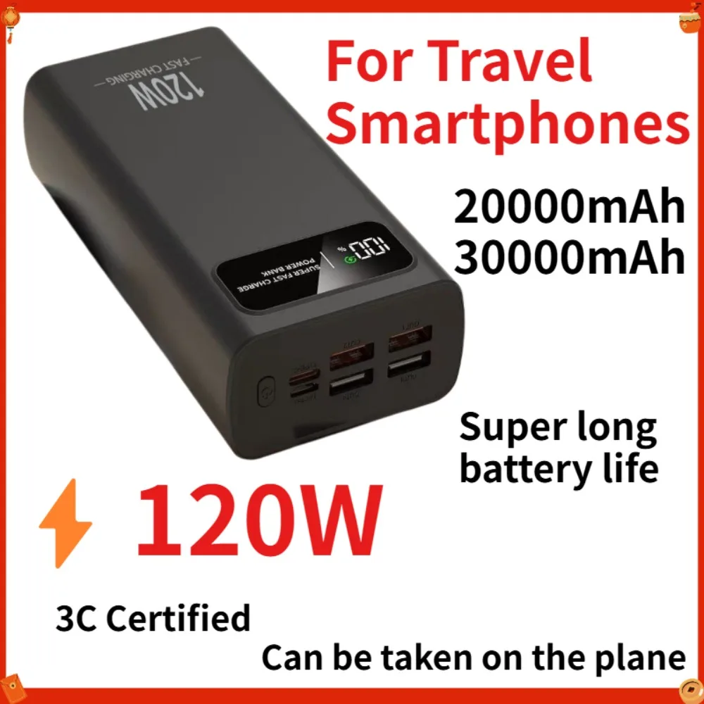 3C Certified 20000mAh 120W Power Bank,Fast USB C Charger with Built-in Cable for Travel & Smartphones PowerBank 10000mAh
3C Certified 20000mAh 120W Power Bank,Fast USB C Charger with Built-in Cable for Travel & Smartphones PowerBank 10000mAh