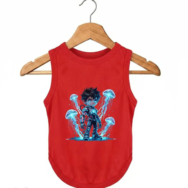 Dog Summer Vest Cool Warrior Print Breathable Pet Outfit
Dog Summer Vest Cool Warrior Print Breathable Pet Outfit