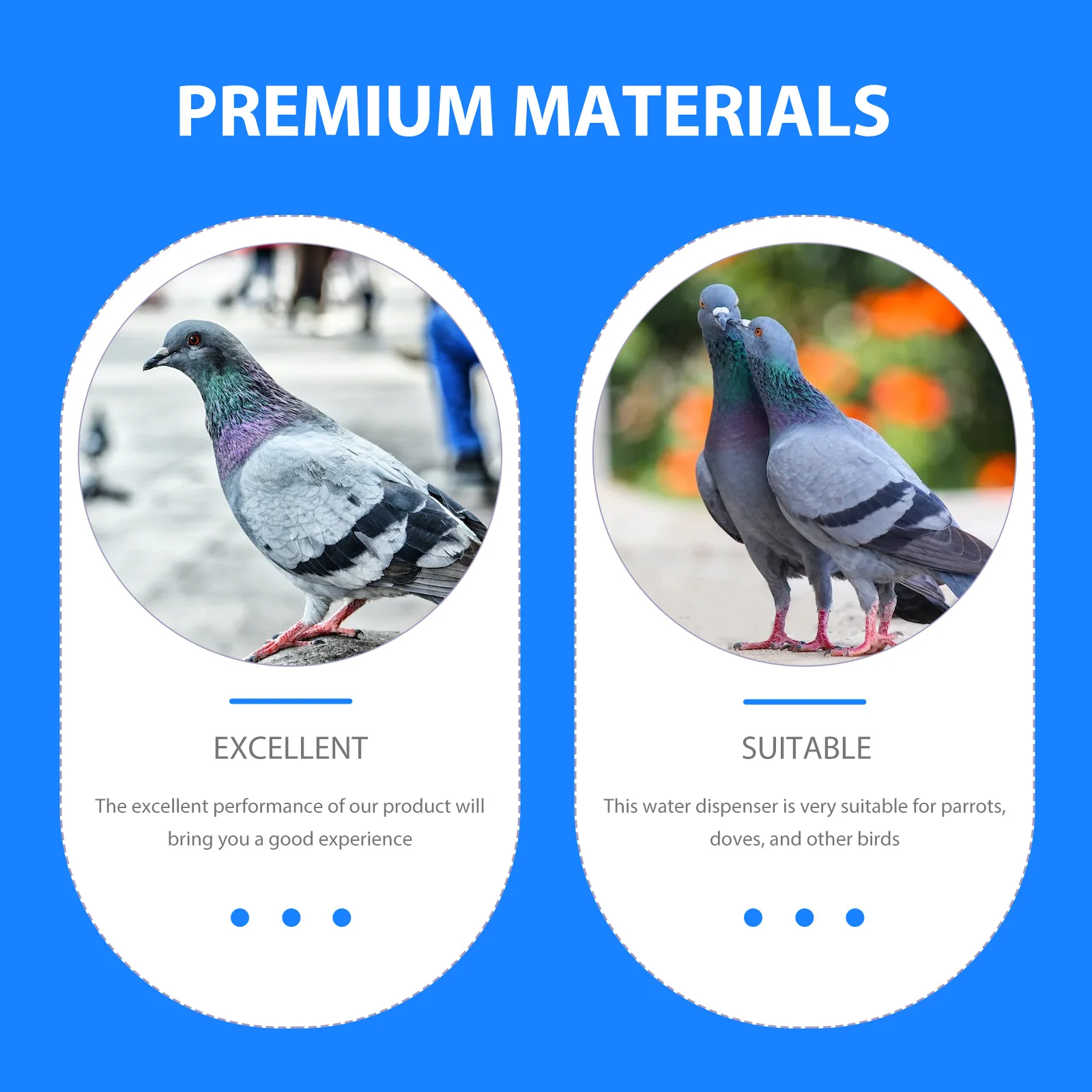 1pc Automatic Bird Water Feeder Durable Pigeon Drinking Dispenser Easy Clean Round Sturdy Design For Parrots Doves Blue
1pc Automatic Bird Water Feeder Durable Pigeon Drinking Dispenser Easy Clean Round Sturdy Design For Parrots Doves Blue