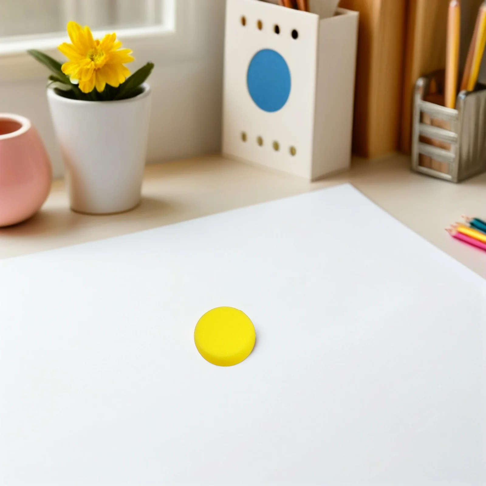 15Pcs Round Sponge Paint Brushes for Kids Wooden Handle Craft Set Easy Clean Reusable Art Supplies for Children
15Pcs Round Sponge Paint Brushes for Kids Wooden Handle Craft Set Easy Clean Reusable Art Supplies for Children