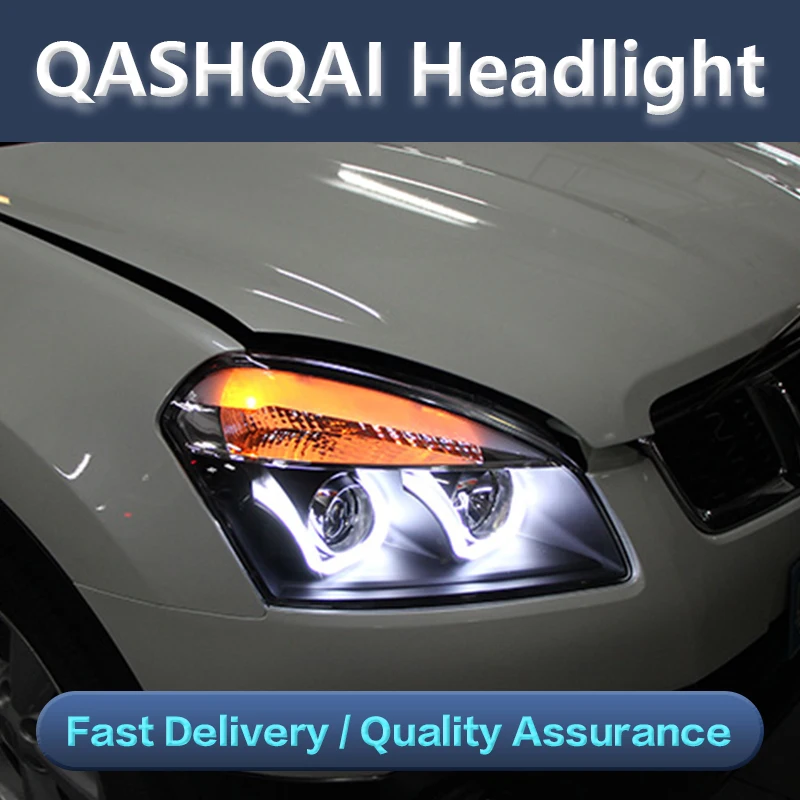 Фары для Nissan Qashqai светодиодный фары 2008-2015, передняя фара, Стайлинг автомобиля, дневные ходовые огни, зеркальные линзы, автомобильные аксессуары
Фары для Nissan Qashqai светодиодный фары 2008-2015, передняя фара, Стайлинг автомобиля, дневные ходовые огни, зеркальные линзы, автомобильные аксессуары