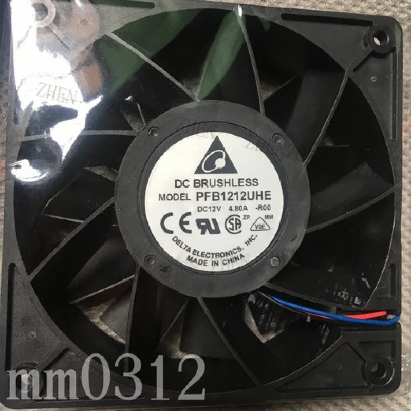 Y FOR Delta PFB1212UHE Fan 120mm 12038 12V 4.8A super large air volume cooling fan
Y FOR Delta PFB1212UHE Fan 120mm 12038 12V 4.8A super large air volume cooling fan