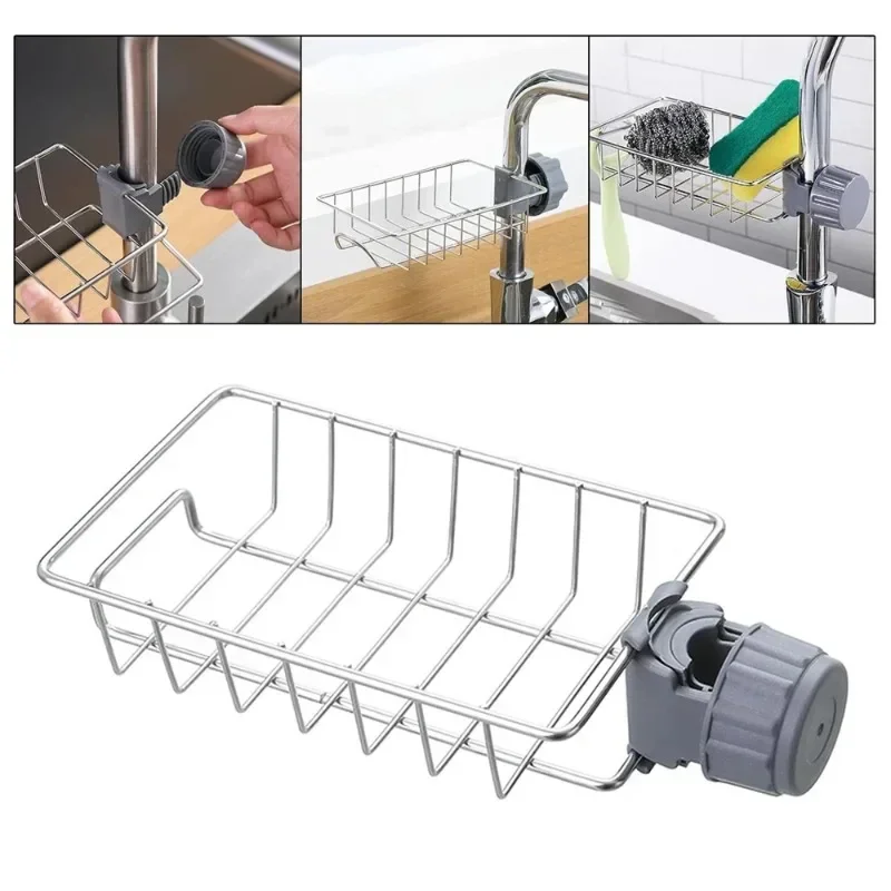 Hanging Faucet Rack Adjustable Rotatable Kitchen Sink Organizer for Sponge Soap Brush Drain Drying Rack with Suction Cup
Hanging Faucet Rack Adjustable Rotatable Kitchen Sink Organizer for Sponge Soap Brush Drain Drying Rack with Suction Cup