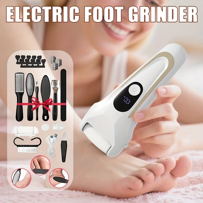 USB электрическая пилочка для удаления мозолей, профессиональная шлифовальная машина для ног, перезаряжаемая машина для педикюра для потрескавшейся омертвевшей кожи, скребок для пяток 
USB электрическая пилочка для удаления мозолей, профессиональная шлифовальная машина для ног, перезаряжаемая машина для педикюра для потрескавшейся омертвевшей кожи, скребок для пяток