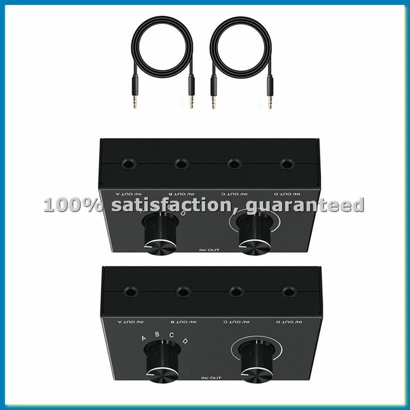 2Pcs HIFI 4-Way Bi-Directional 3.5mm Stereo Audio Switcher with Mute Button for PC Headphones Speakers 4 Inputs 1 Output-A56M
2Pcs HIFI 4-Way Bi-Directional 3.5mm Stereo Audio Switcher with Mute Button for PC Headphones Speakers 4 Inputs 1 Output-A56M