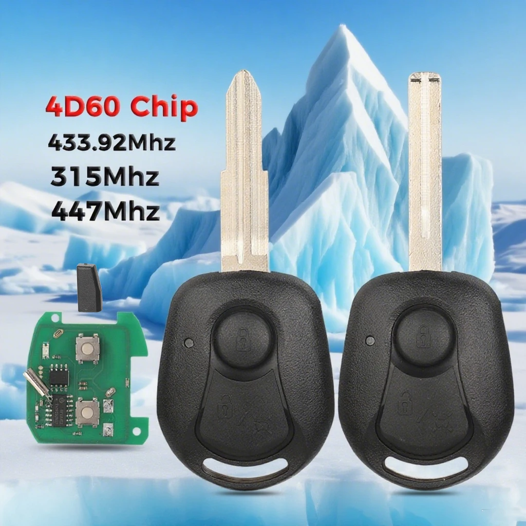 jingyuqin 4D60 Chip 433.92Mhz 315Mhz 447MHz 2 Buttons Remote Head Car Key For Ssangyong Actyon Kyron Actio Rexton Replacement
jingyuqin 4D60 Chip 433.92Mhz 315Mhz 447MHz 2 Buttons Remote Head Car Key For Ssangyong Actyon Kyron Actio Rexton Replacement