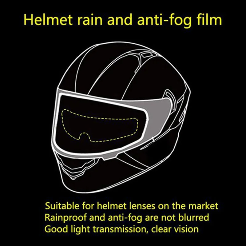 Classic-Universal Type Motorcycle Helmet Anti-Rain Anti-Fog Film Electric Car Half-Helmet Anti-Fog Lens Patch Accessories
Classic-Universal Type Motorcycle Helmet Anti-Rain Anti-Fog Film Electric Car Half-Helmet Anti-Fog Lens Patch Accessories
