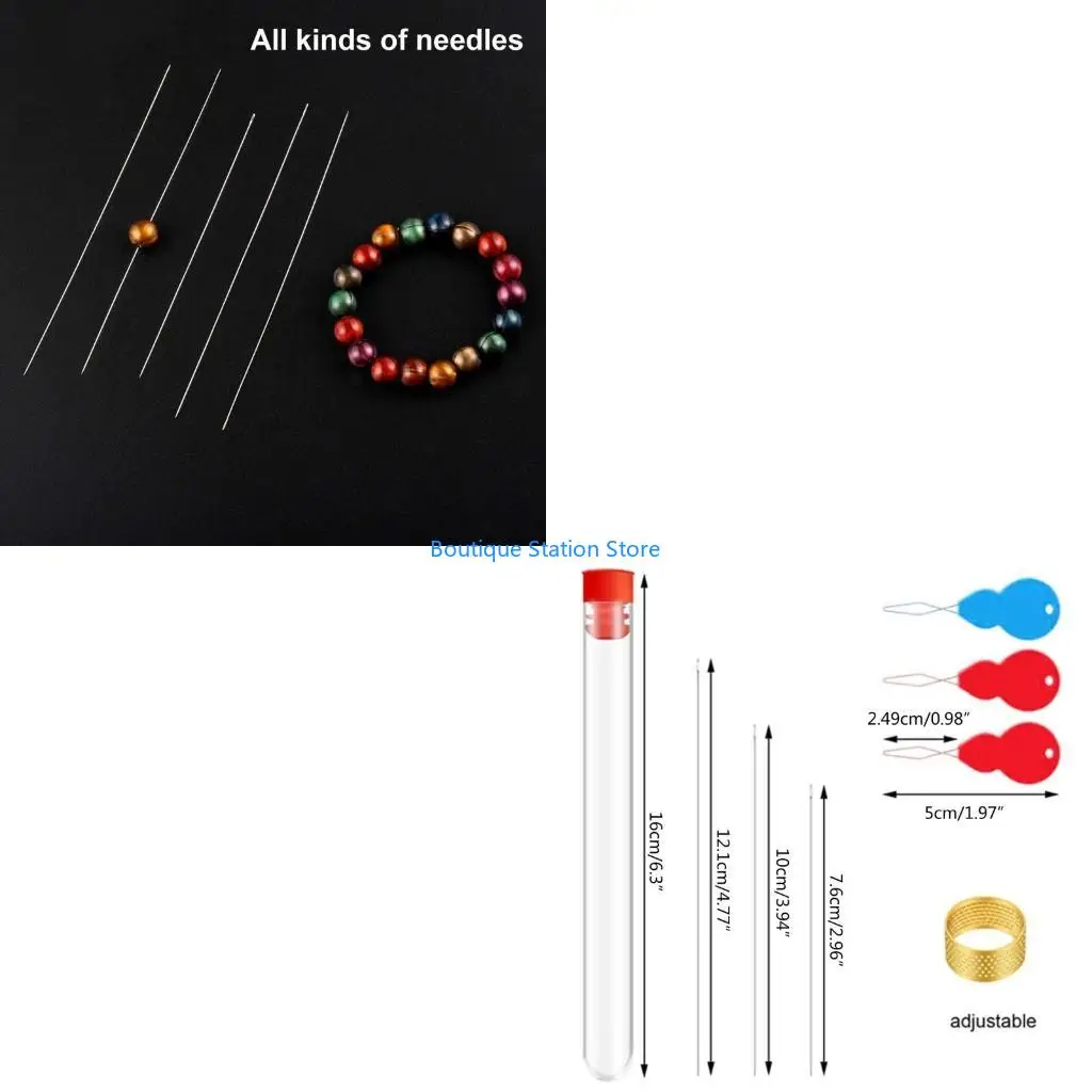 Y55F 65 шт. Набор игл для бисера с большим ушком, игла для бисера с прямыми иглами для бисера 3 размеров и наперстком для бисера
Y55F 65 шт. Набор игл для бисера с большим ушком, игла для бисера с прямыми иглами для бисера 3 размеров и наперстком для бисера