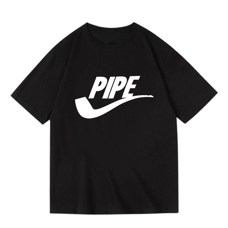 Fake Pipe Culture Pipe Personality Creative Brand Printed T-shirt Cotton Summer Men and Women Crew Collar Pullovers Short Sleeve
Fake Pipe Culture Pipe Personality Creative Brand Printed T-shirt Cotton Summer Men and Women Crew Collar Pullovers Short Sleeve