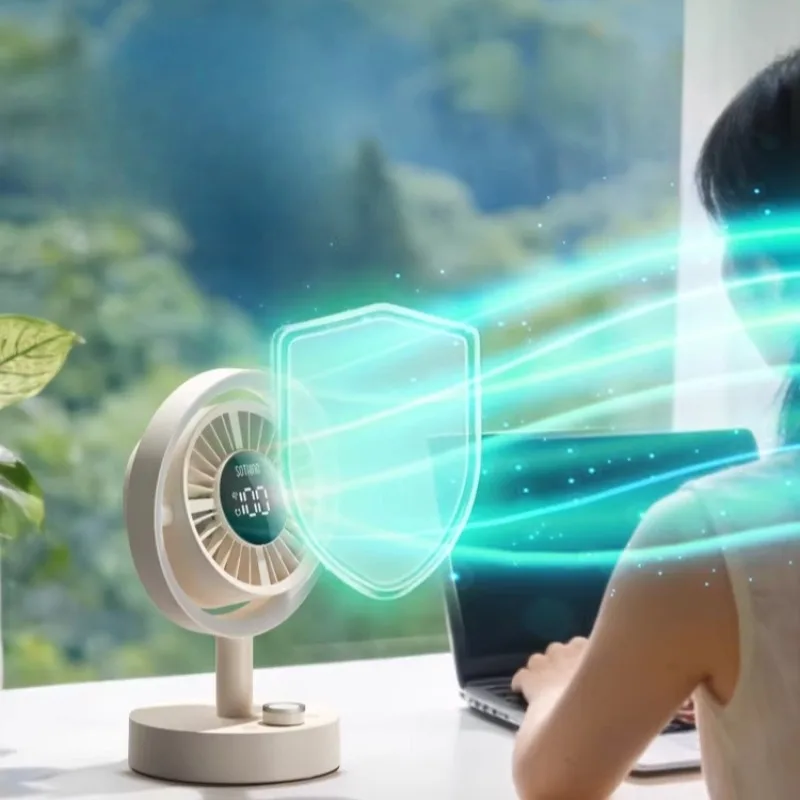 Desktop Fan with Air Purifier Quiet Table Fan for Office Home Portable Personal Cooling Fan Wall Mountable 3 Speeds Rechargeable
Desktop Fan with Air Purifier Quiet Table Fan for Office Home Portable Personal Cooling Fan Wall Mountable 3 Speeds Rechargeable