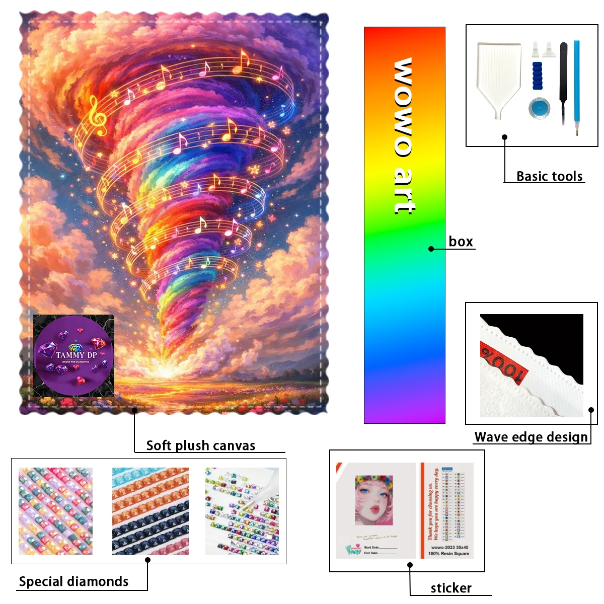 【TAMMY Diamond Art】 Кристаллы-стразы Note Tornado Crystal AB, стразы FD, идеальные полимерные бриллианты
【TAMMY Diamond Art】 Кристаллы-стразы Note Tornado Crystal AB, стразы FD, идеальные полимерные бриллианты